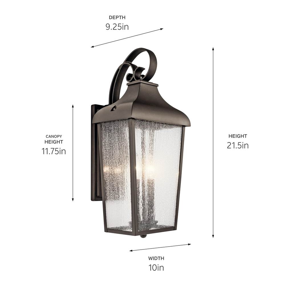 Kichler Lighting 49737OZ Olde Bronze Outdoor Wall 2lt Image 3