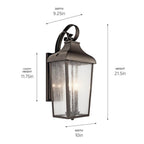 Kichler Lighting 49737OZ Olde Bronze Outdoor Wall 2lt Image 3