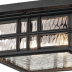 Kichler Lighting 49834BKT Textured Black Outdoor Ceiling 2lt Image 6
