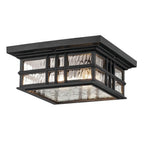 Kichler Lighting 49834BKT Textured Black Outdoor Ceiling 2lt Image 2