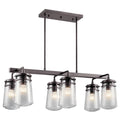 Kichler Lighting Lyndon Outdoor Linear Chandelier 6lt