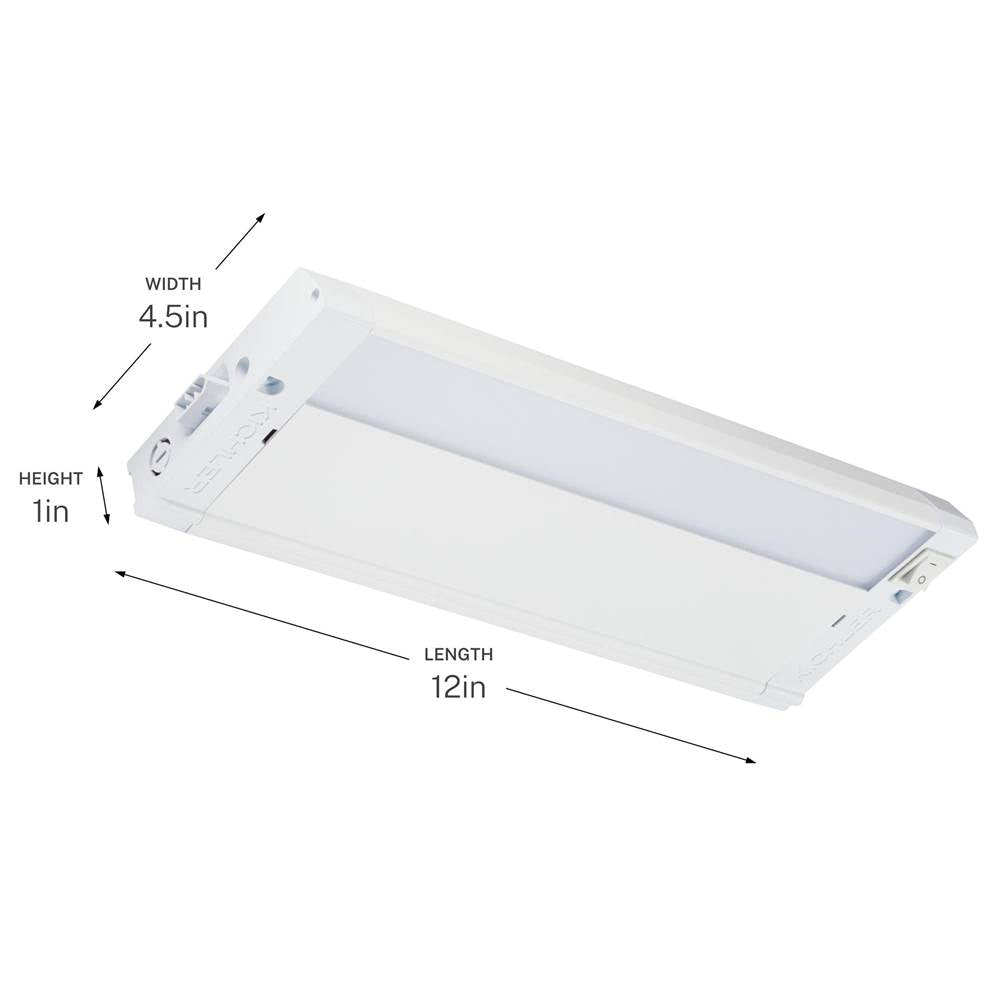 Kichler Lighting 4U30K12WHT Textured White 4u Led Ucab 3000k - 12 Image 3