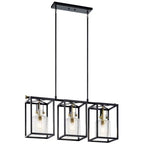 Kichler Lighting 52033NBR Natural Brass Linear Chandelier 3lt Image 4