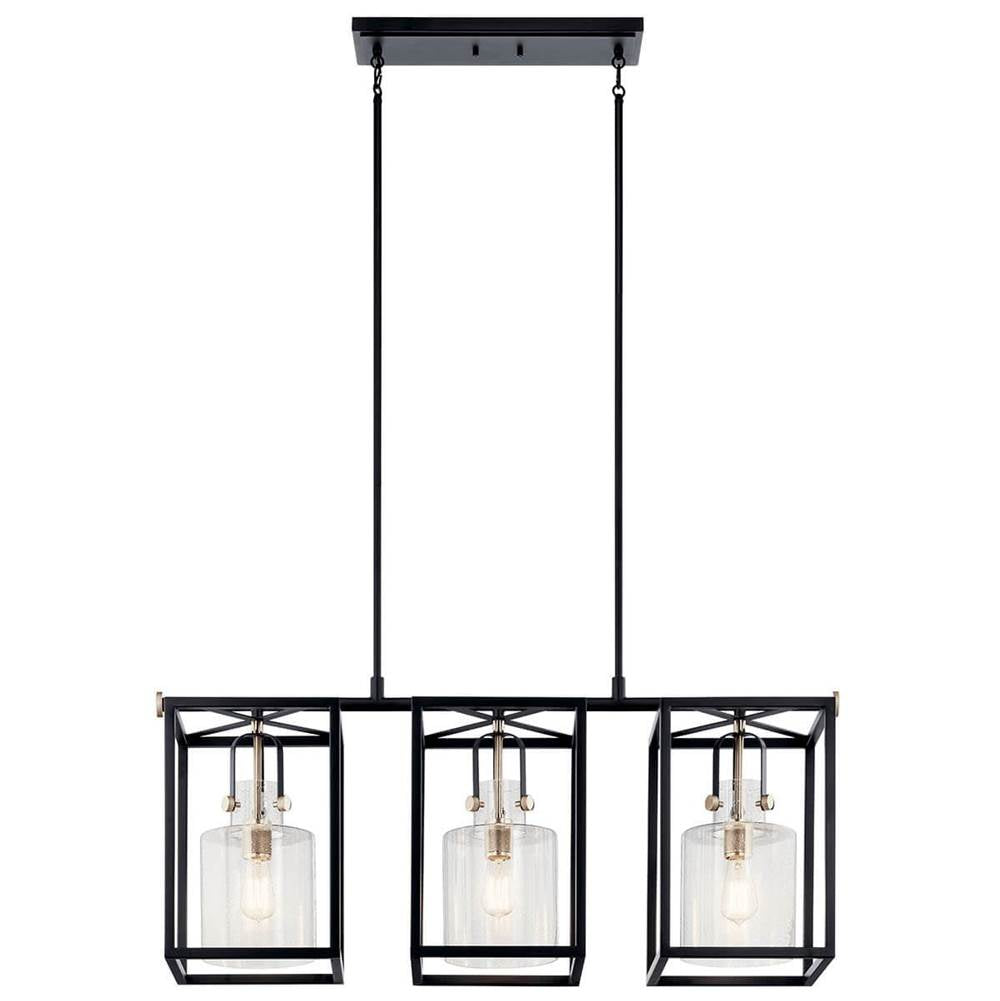 Kichler Lighting 52033PN Polished Nickel Linear Chandelier 3lt Image 3