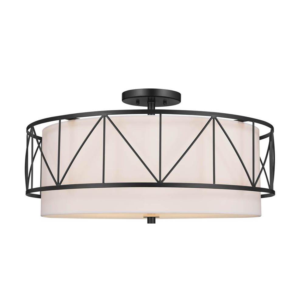 Kichler Lighting Birkleigh 24'' 4 Light Semi Flush Black