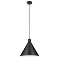 Kichler Lighting 52177BK Black Zailey 14.25'' 1-light Cone Pendant In Black Image 1