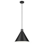 Kichler Lighting 52177BK Black Zailey 14.25'' 1-light Cone Pendant In Black Image 1