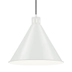 Kichler Lighting 52177WH White Zailey 14.25'' 1-light Cone Pendant In White Image 3