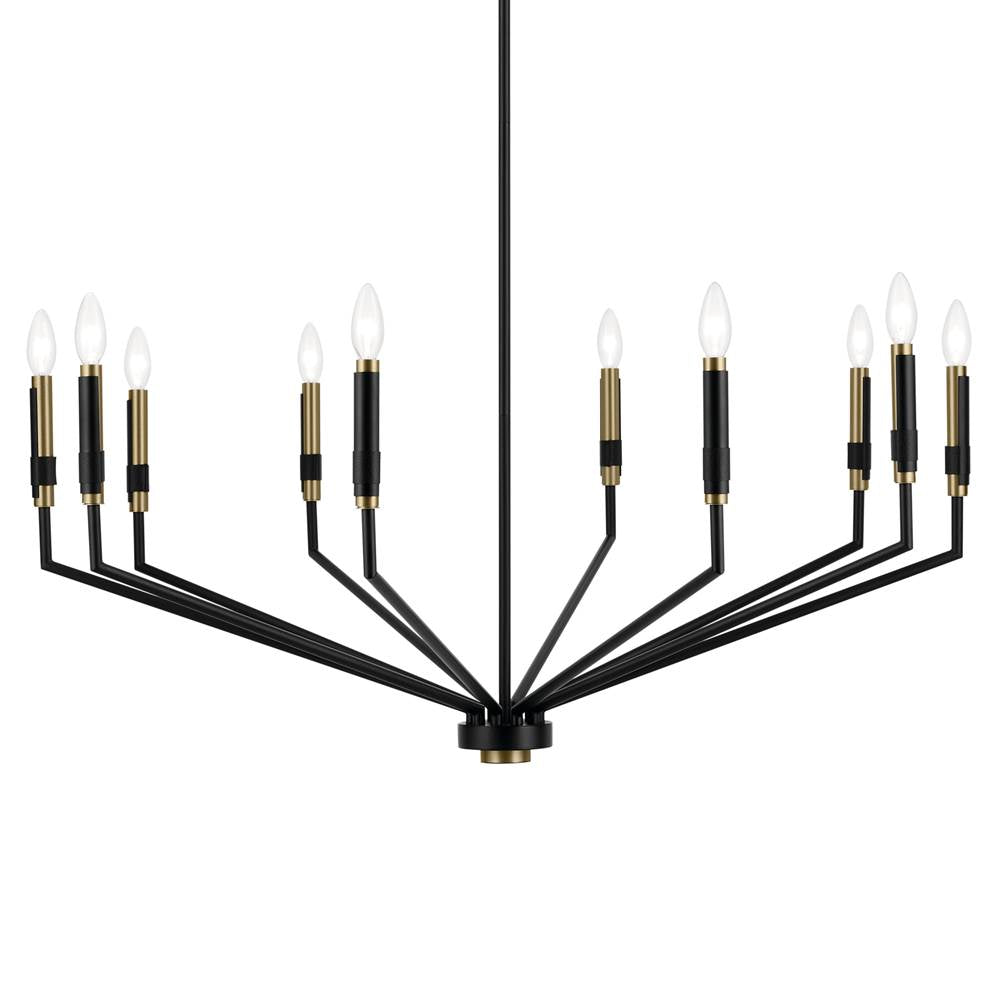 Kichler Lighting 52348BK Black Armand 38.25'' 10-light Chandelier In Black Image 3