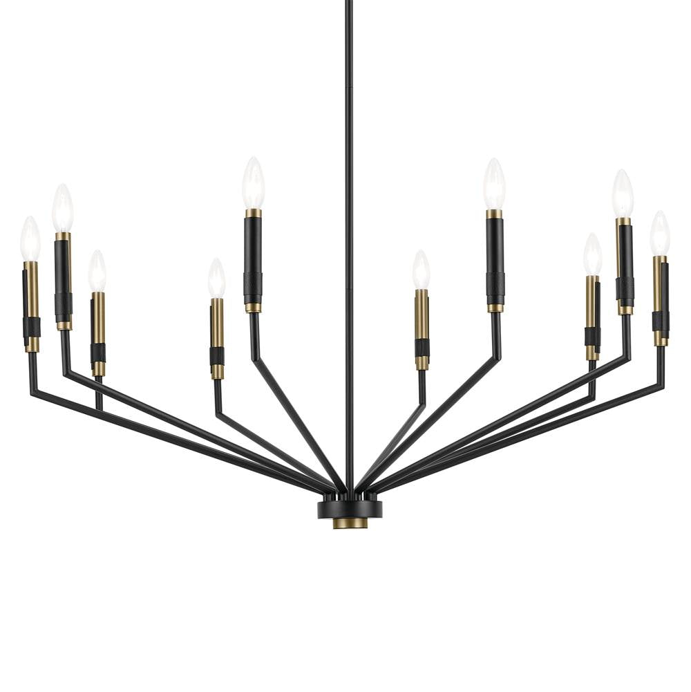 Kichler Lighting 52348BK Black Armand 38.25'' 10-light Chandelier In Black Image 4
