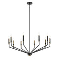 Kichler Lighting 52348BK Black Armand 38.25'' 10-light Chandelier In Black Image 1