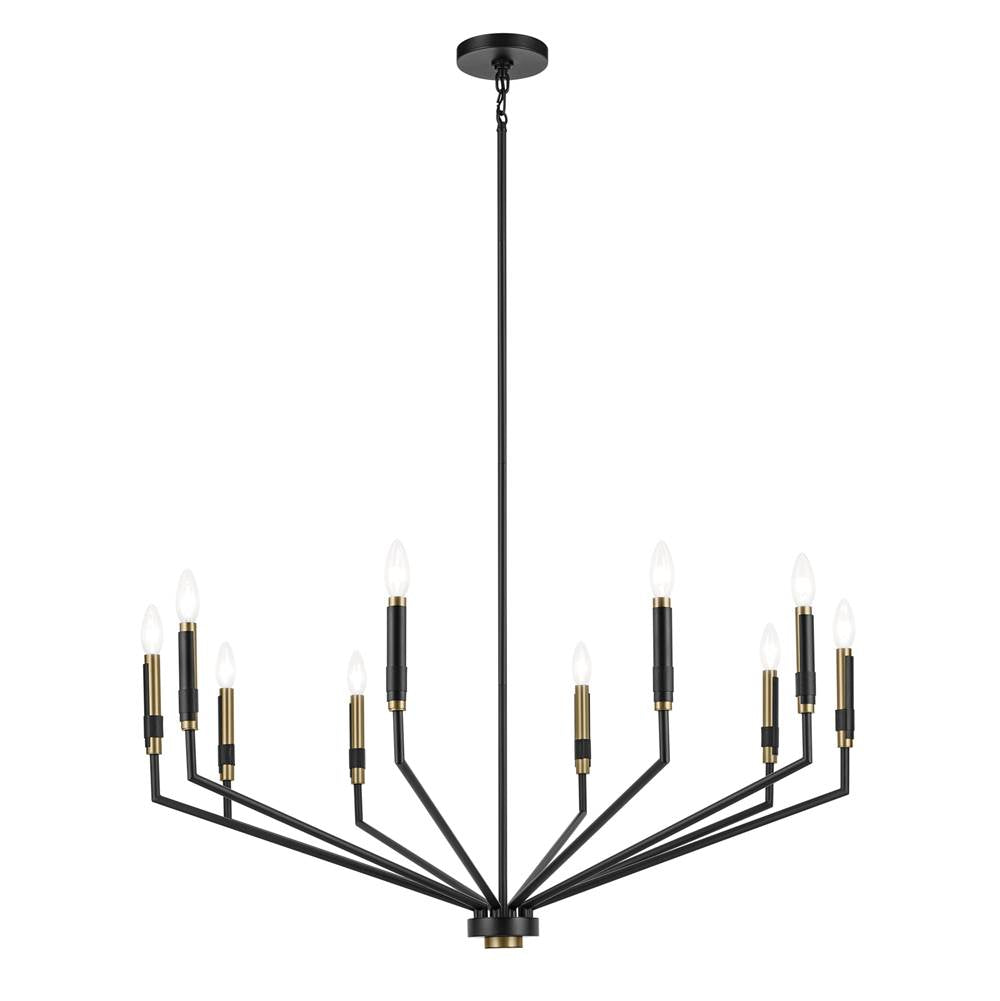 Kichler Lighting 52348BK Black Armand 38.25'' 10-light Chandelier In Black Image 1