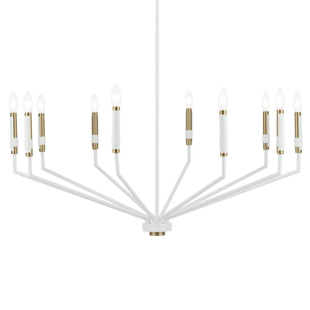 Kichler Lighting 52348WH White Armand 38.25'' 10-light Chandelier In White Image 3