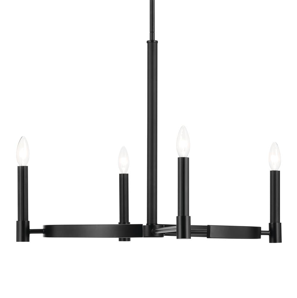 Kichler Lighting 52426BK Black Tolani 20.25'' 4-light Chandelier In Black Image 3
