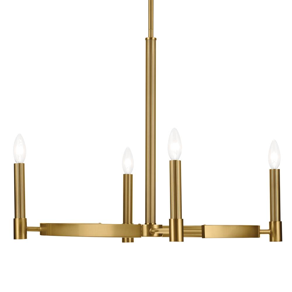 Kichler Lighting 52426BNB Brushed Natural Brass Tolani 20.25'' 4-light Chandelier In Brushed Natural Brass Image 3