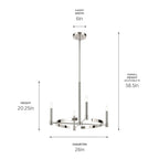 Kichler Lighting 52426PN Polished Nickel Tolani 20.25'' 4-light Chandelier In Polished Nickel Image 2