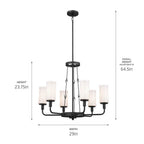 Kichler Lighting 52451BKT Textured Black Chandelier 6lt Image 2