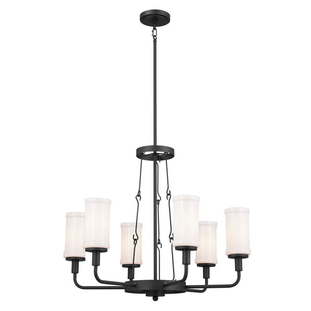 Kichler Lighting 52451BKT Textured Black Chandelier 6lt Image 1