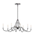 Kichler Lighting 52457AVI Anvil Iron Oval Chandelier 8lt Image 1