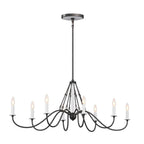 Kichler Lighting 52457AVI Anvil Iron Oval Chandelier 8lt Image 1