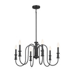 Kichler Lighting 52470BK Black Chandelier 6lt Image 1