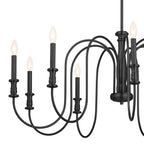 Kichler Lighting 52471BK Black Chandelier 9lt Image 5