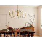 Kichler Lighting 52471NBR Natural Brass Chandelier 9lt Image 2