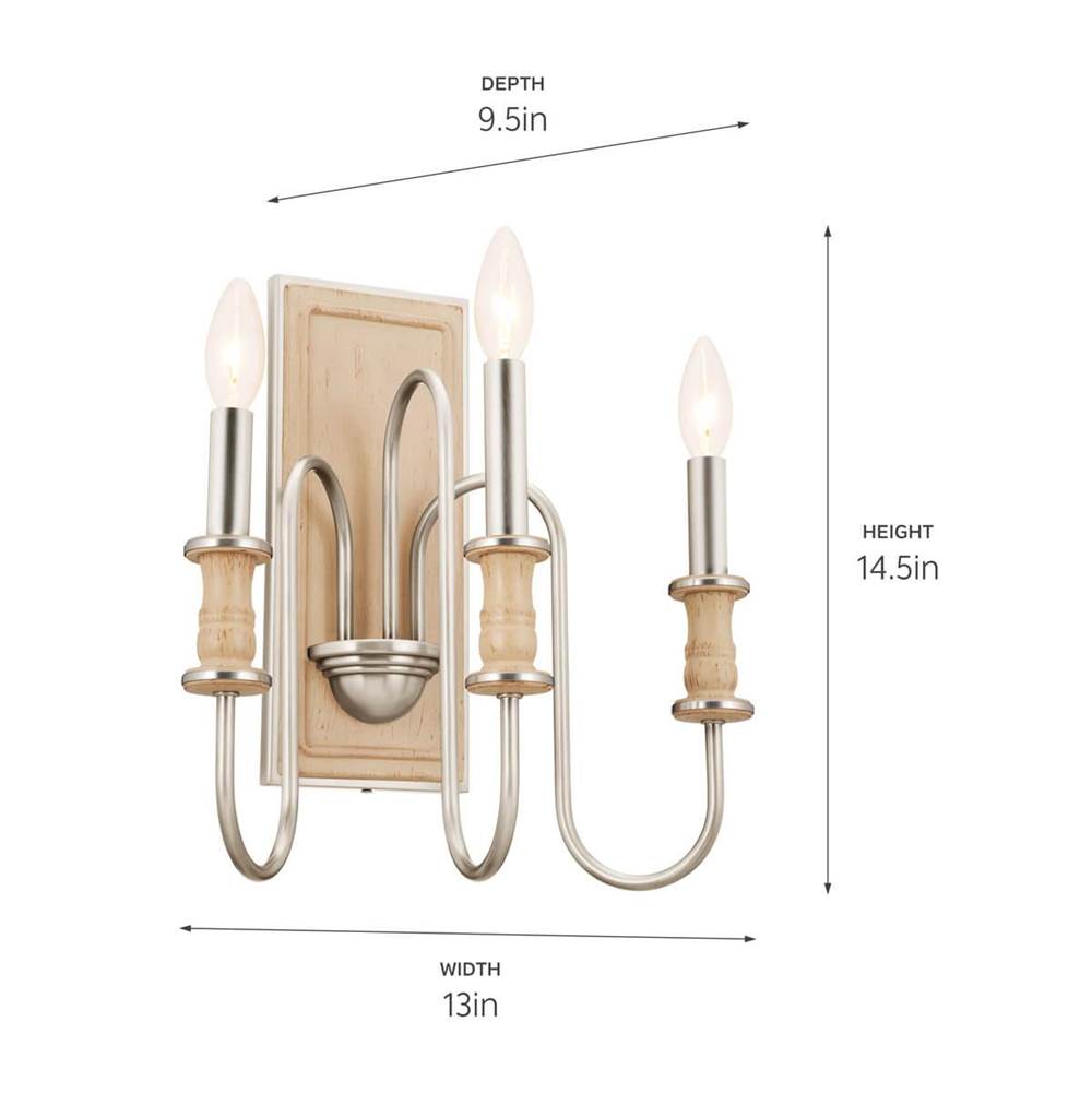 Kichler Lighting Karthe Wall Sconce 3lt