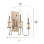 Kichler Lighting Karthe Wall Sconce 3lt