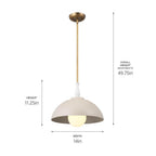 Kichler Lighting 52476GRG Greige Pendant 1lt Image 2