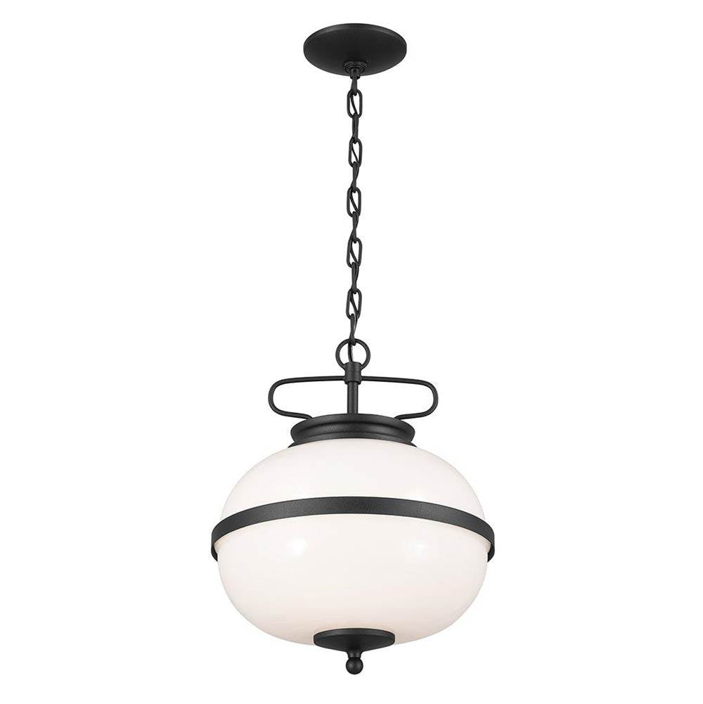 Kichler Lighting 52478BKT Textured Black Pendant 2lt Image 1