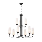 Kichler Lighting Truby 34'' 9 Light 2-tier Chandelier Black