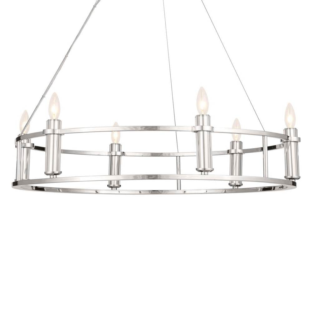 Kichler Lighting 52490PN Polished Nickel Chandelier 6lt Image 3