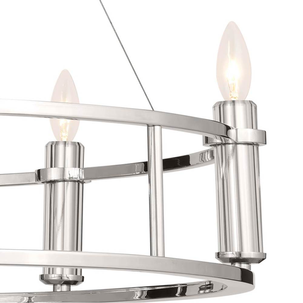 Kichler Lighting 52490PN Polished Nickel Chandelier 6lt Image 4