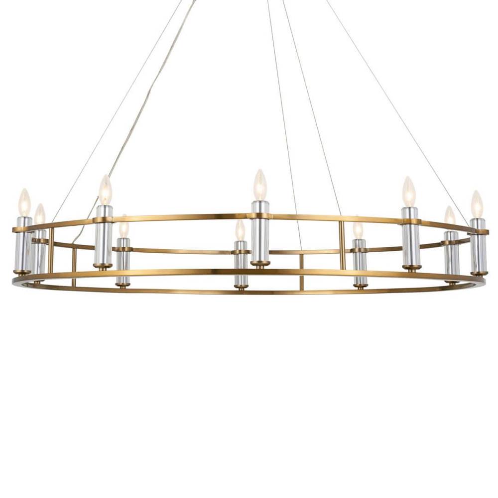 Kichler Lighting 52491BNB Brushed Natural Brass Chandelier 10lt Image 3