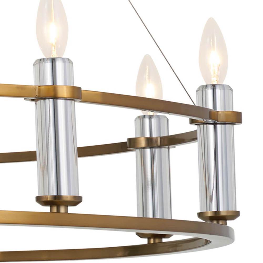 Kichler Lighting 52491BNB Brushed Natural Brass Chandelier 10lt Image 4