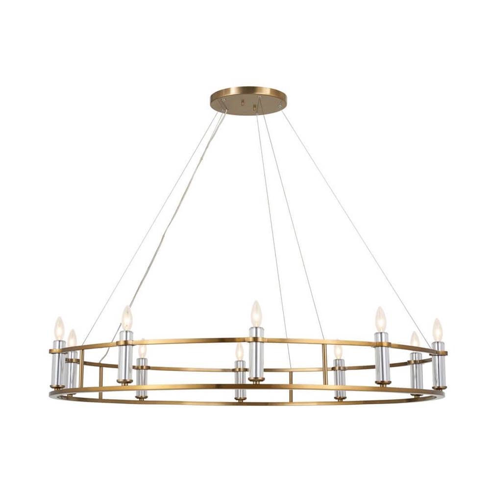 Kichler Lighting 52491BNB Brushed Natural Brass Chandelier 10lt Image 1