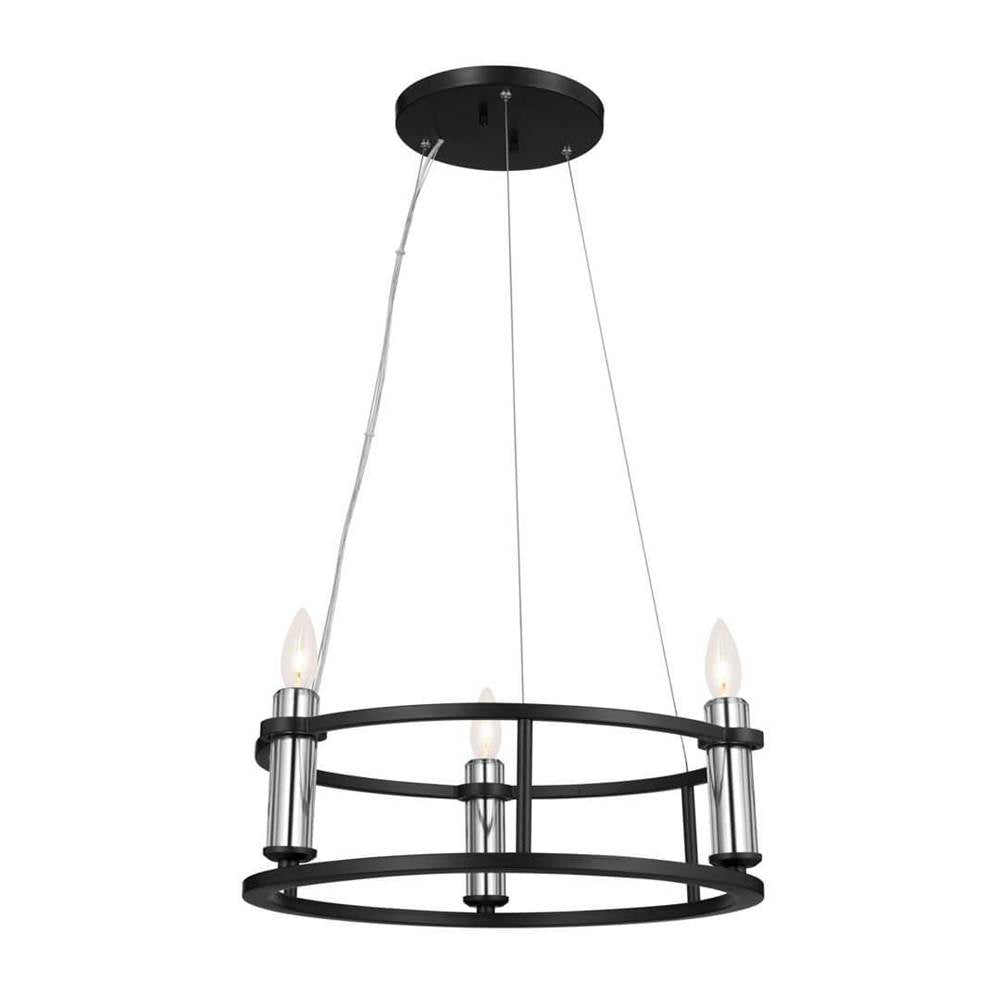 Kichler Lighting 52493BK Black Mini Chandelier 3lt Image 1