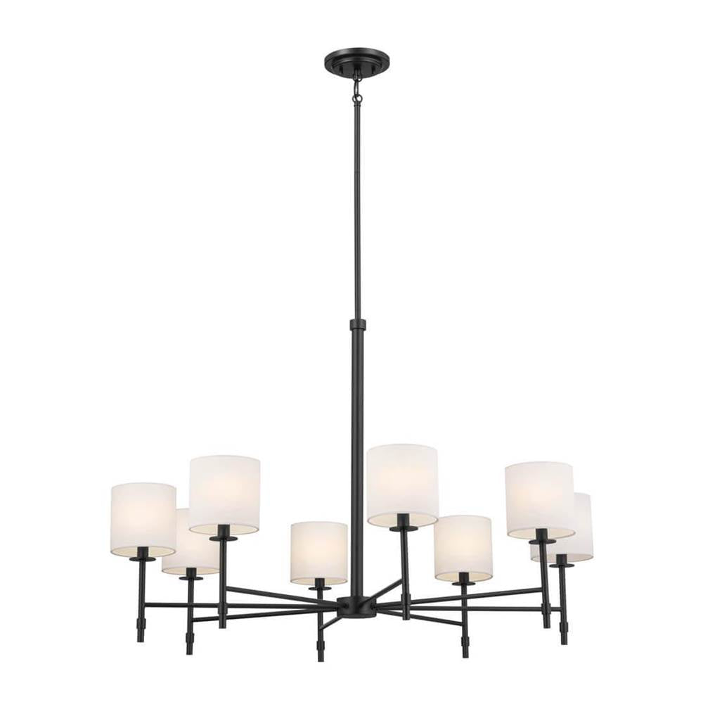 Kichler Lighting 52502BK Black Chandelier 8lt Image 1