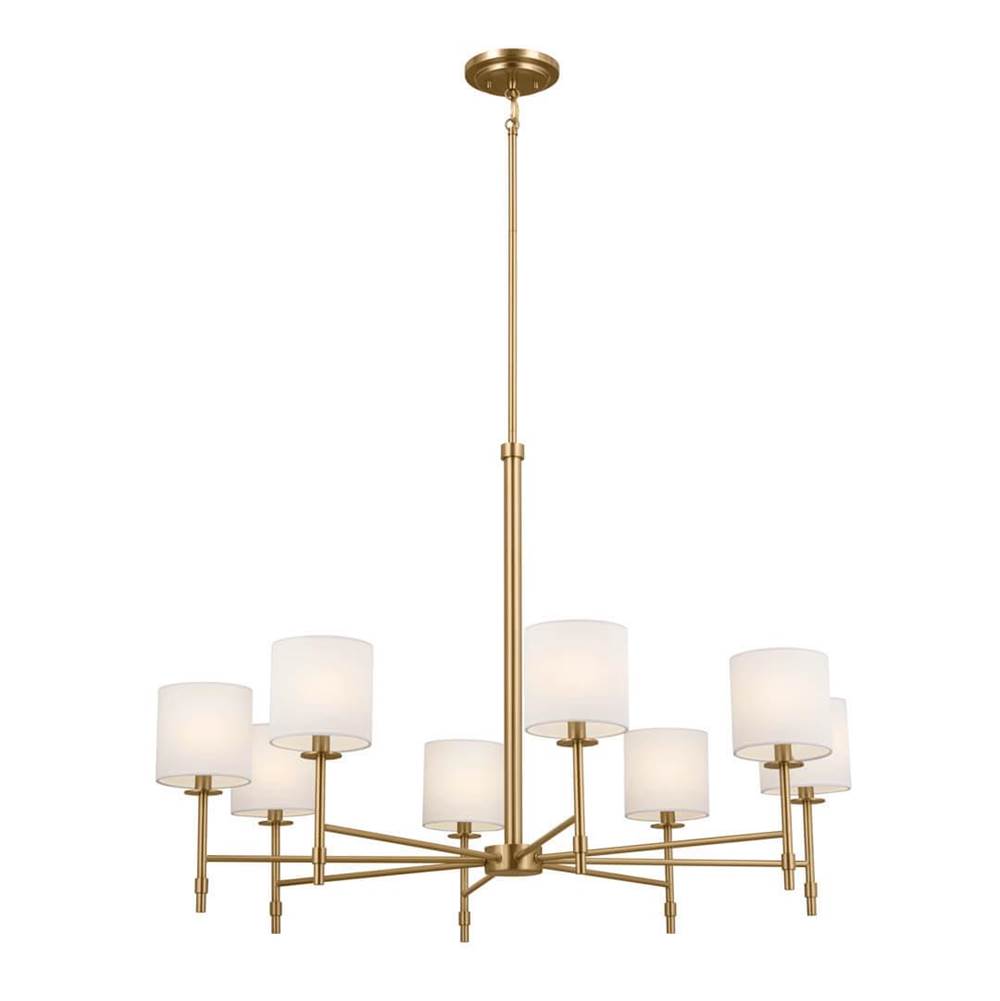 Kichler Lighting 52502BNB Brushed Natural Brass Chandelier 8lt Image 1