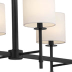 Kichler Lighting 52503BK Black Linear Chandelier 10lt Image 5