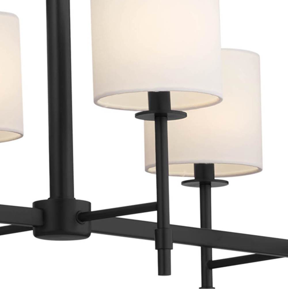 Kichler Lighting 52503BK Black Linear Chandelier 10lt Image 5