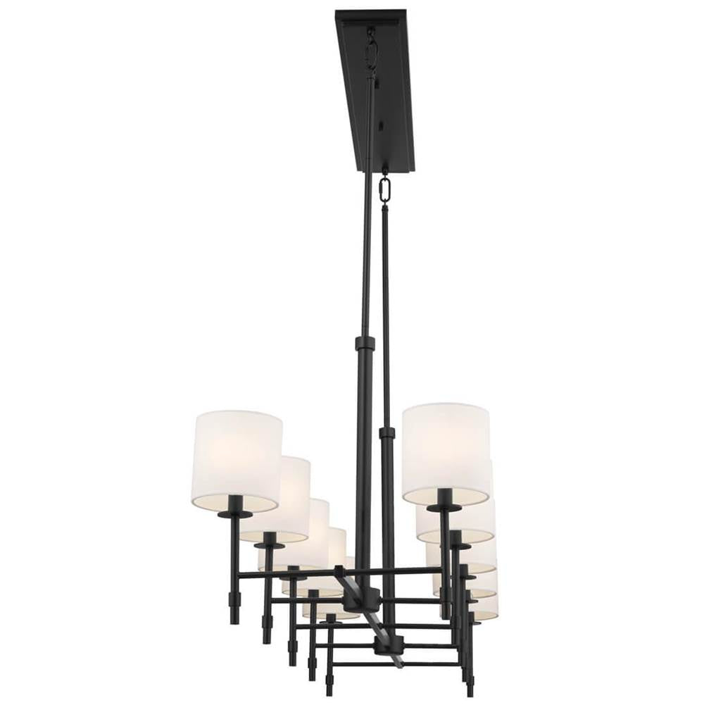 Kichler Lighting 52503BK Black Linear Chandelier 10lt Image 4