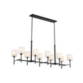 Kichler Lighting 52503BK Black Linear Chandelier 10lt Image 1