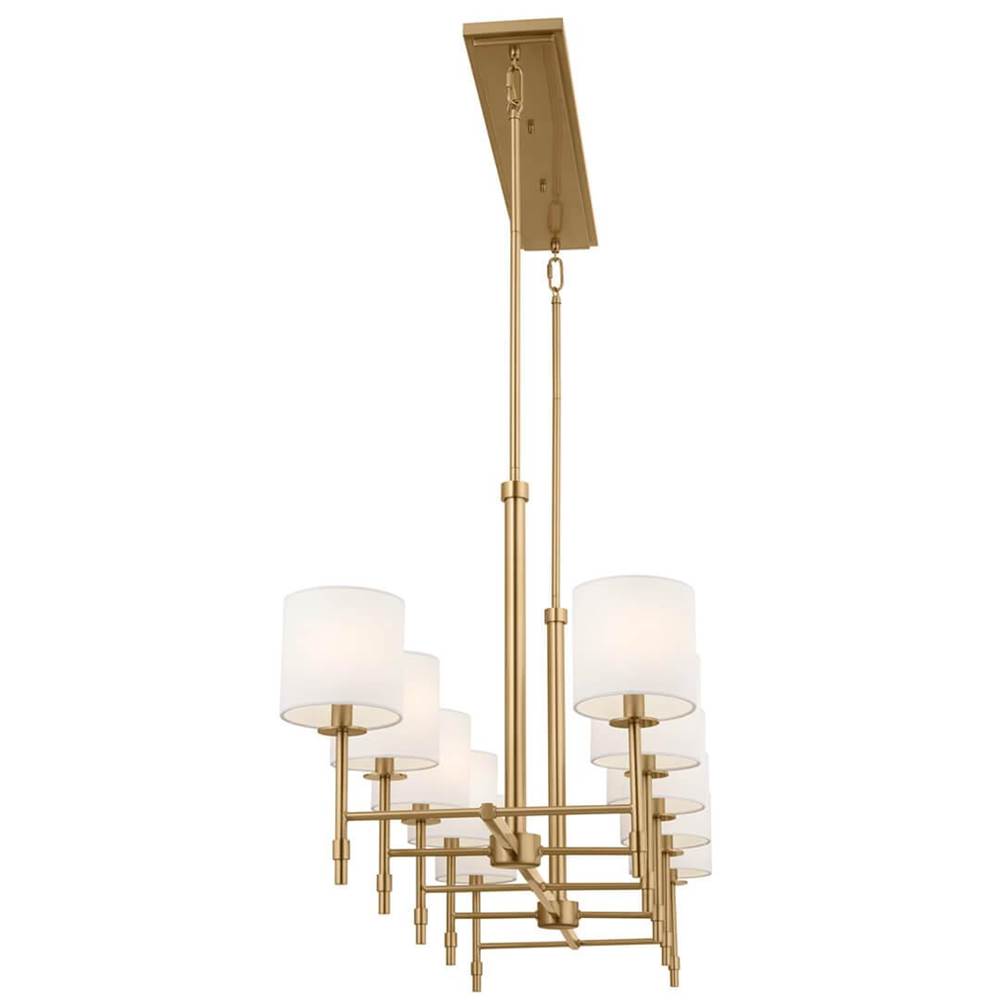 Kichler Lighting 52503BNB Brushed Natural Brass Linear Chandelier 10lt Image 4