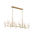 Kichler Lighting 52503BNB Brushed Natural Brass Linear Chandelier 10lt Image 1