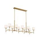 Kichler Lighting 52503BNB Brushed Natural Brass Linear Chandelier 10lt Image 1
