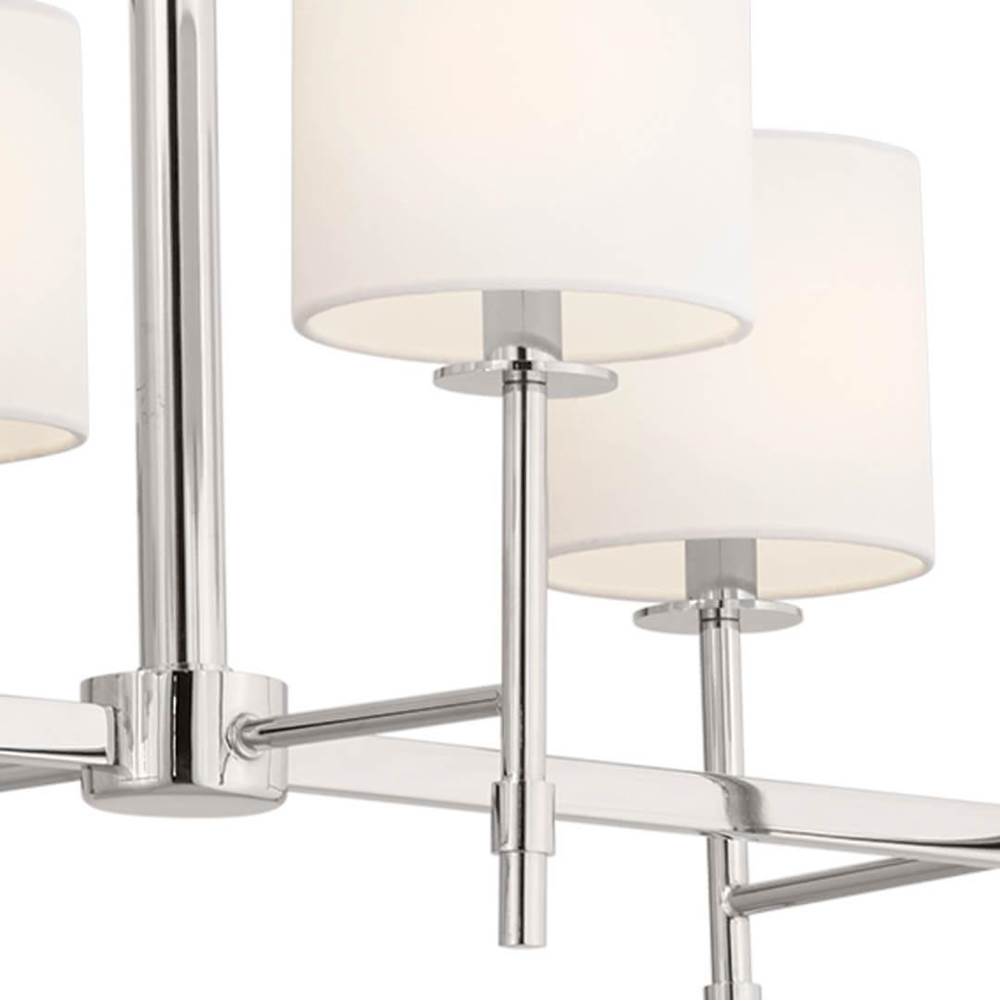 Kichler Lighting 52503PN Polished Nickel Linear Chandelier 10lt Image 4