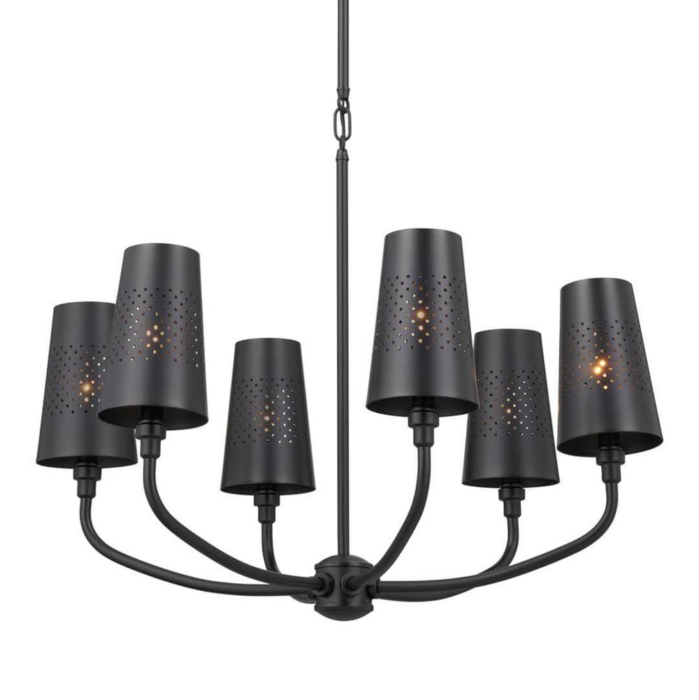 Kichler Lighting 52508BK Black Chandelier 6lt Image 3