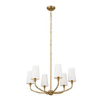 Kichler Lighting 52508BNB Brushed Natural Brass Chandelier 6lt Image 1